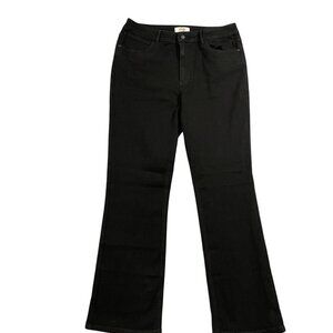 NEW Wrangler Womens 16 Black High-Rise Bootcut Stretch Jeans
